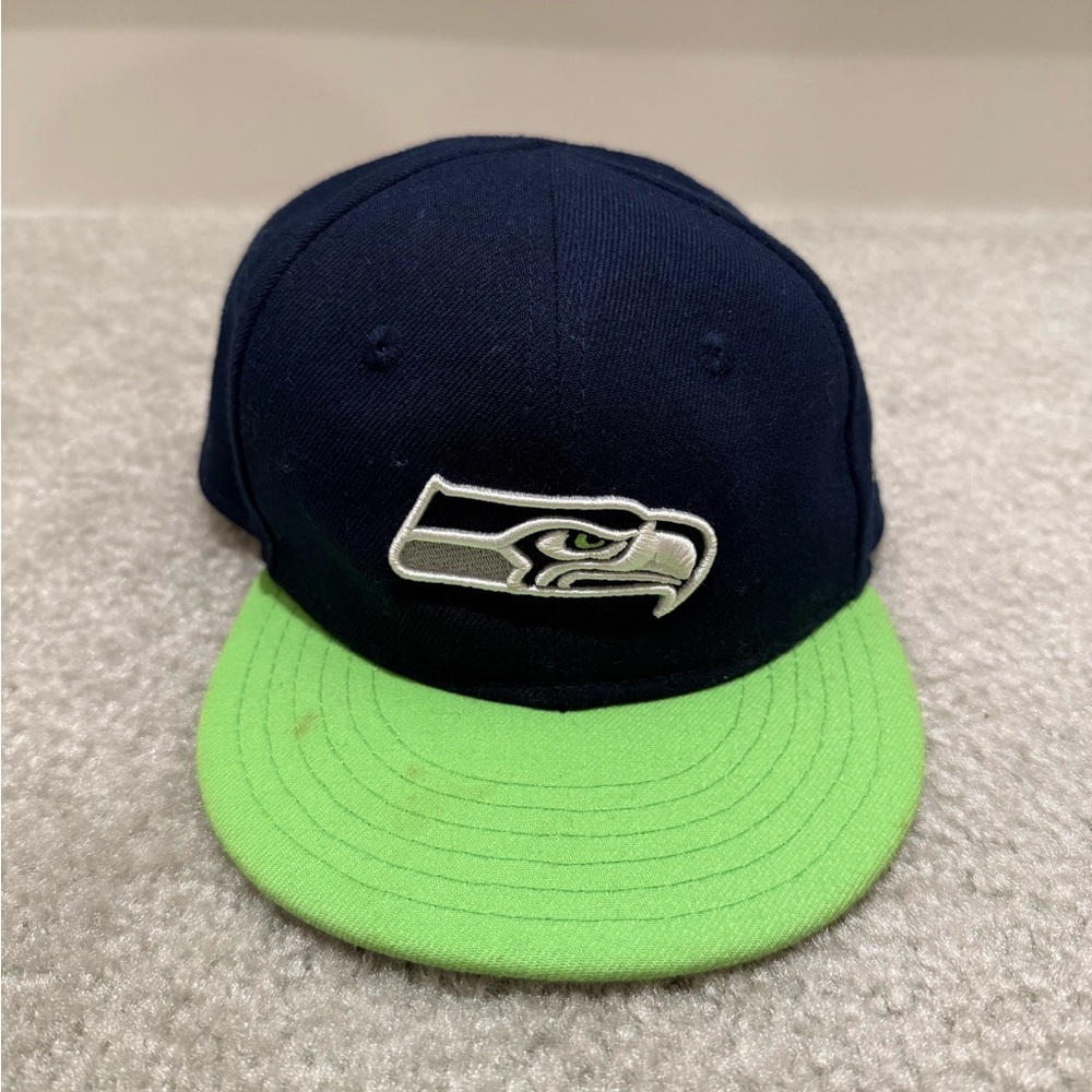 Seattle Seahawks my first hat New Era Navy and Green Cap